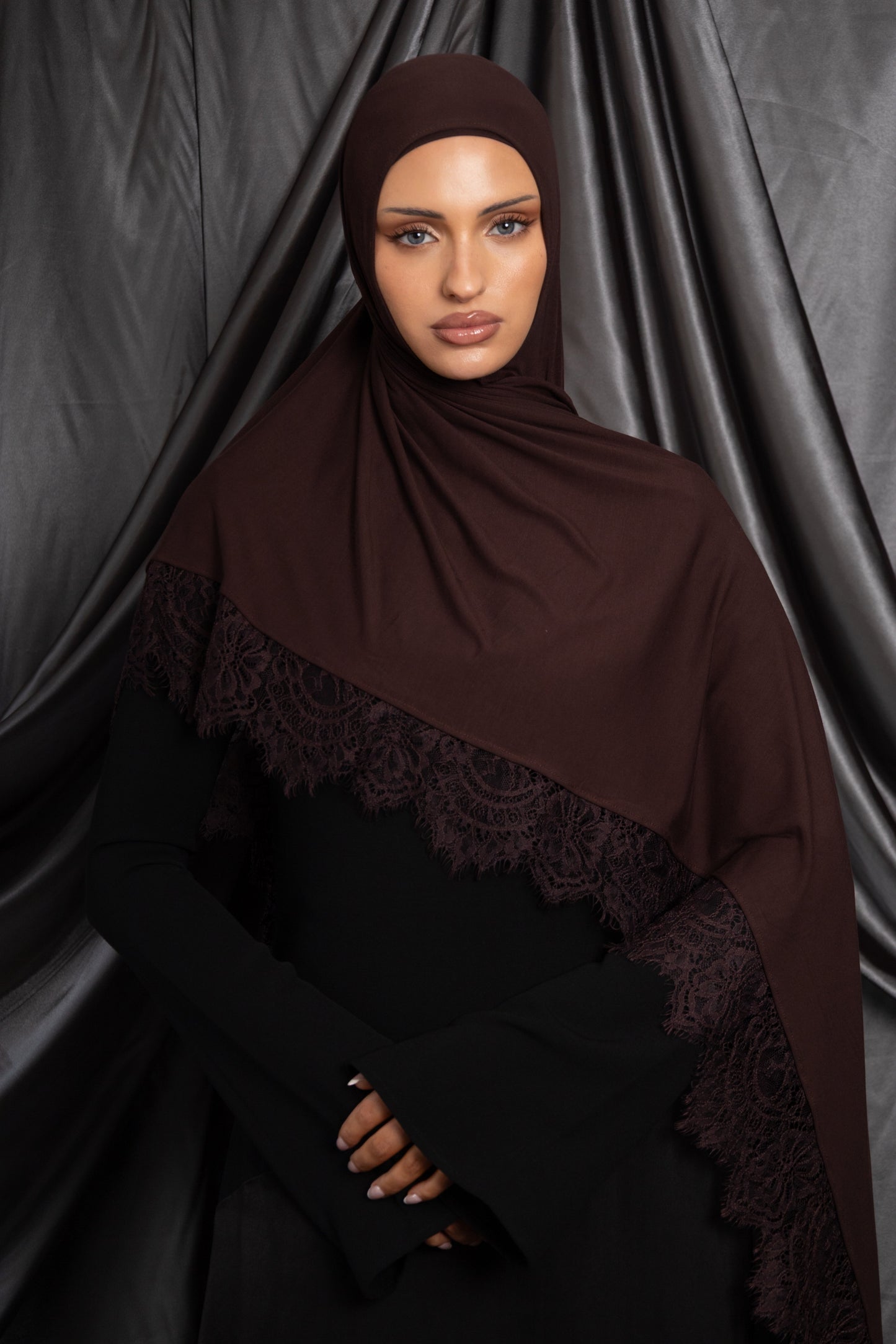 Chocolate Lace Jersey Set