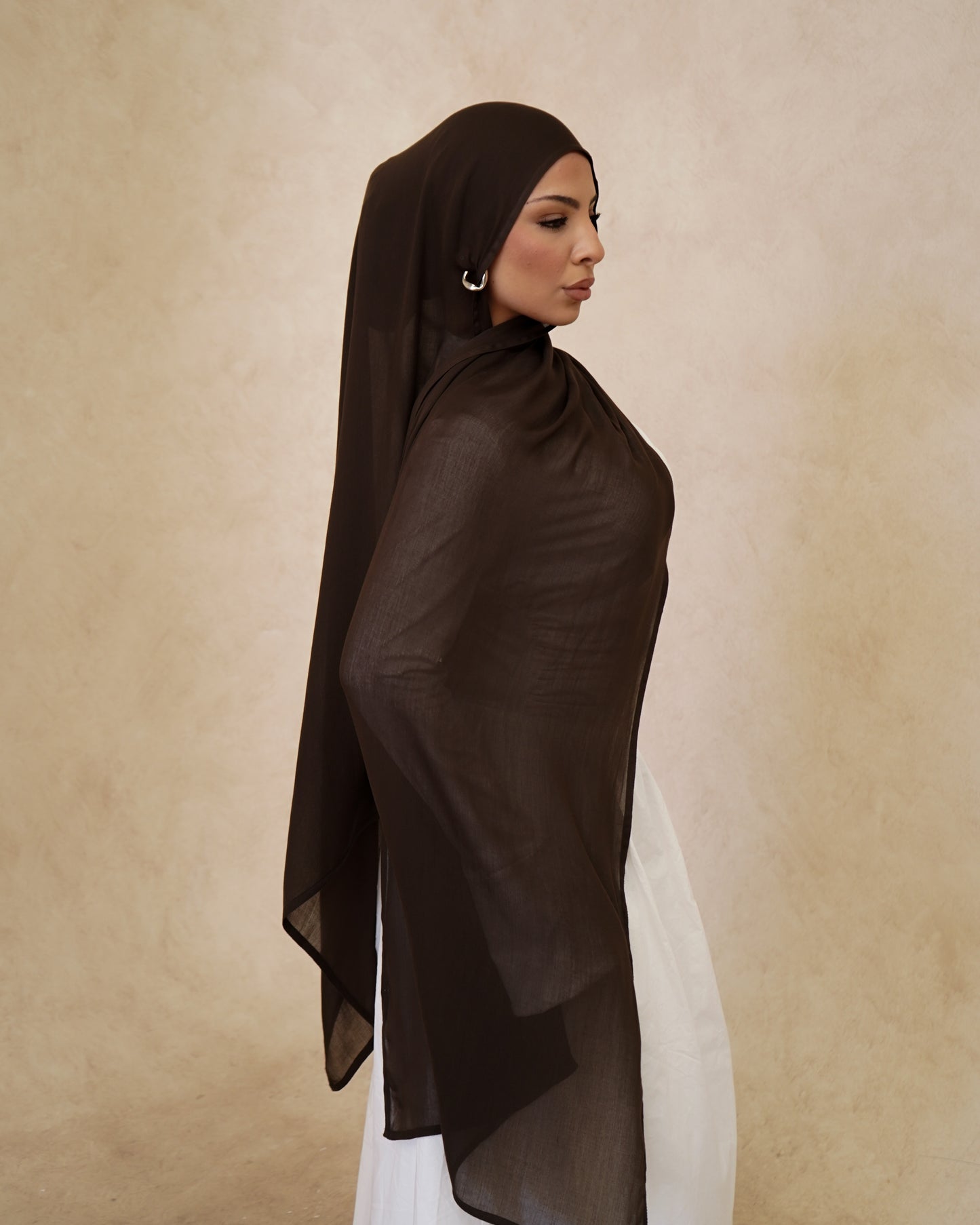 Expresso Hijab With Matching Under Cap