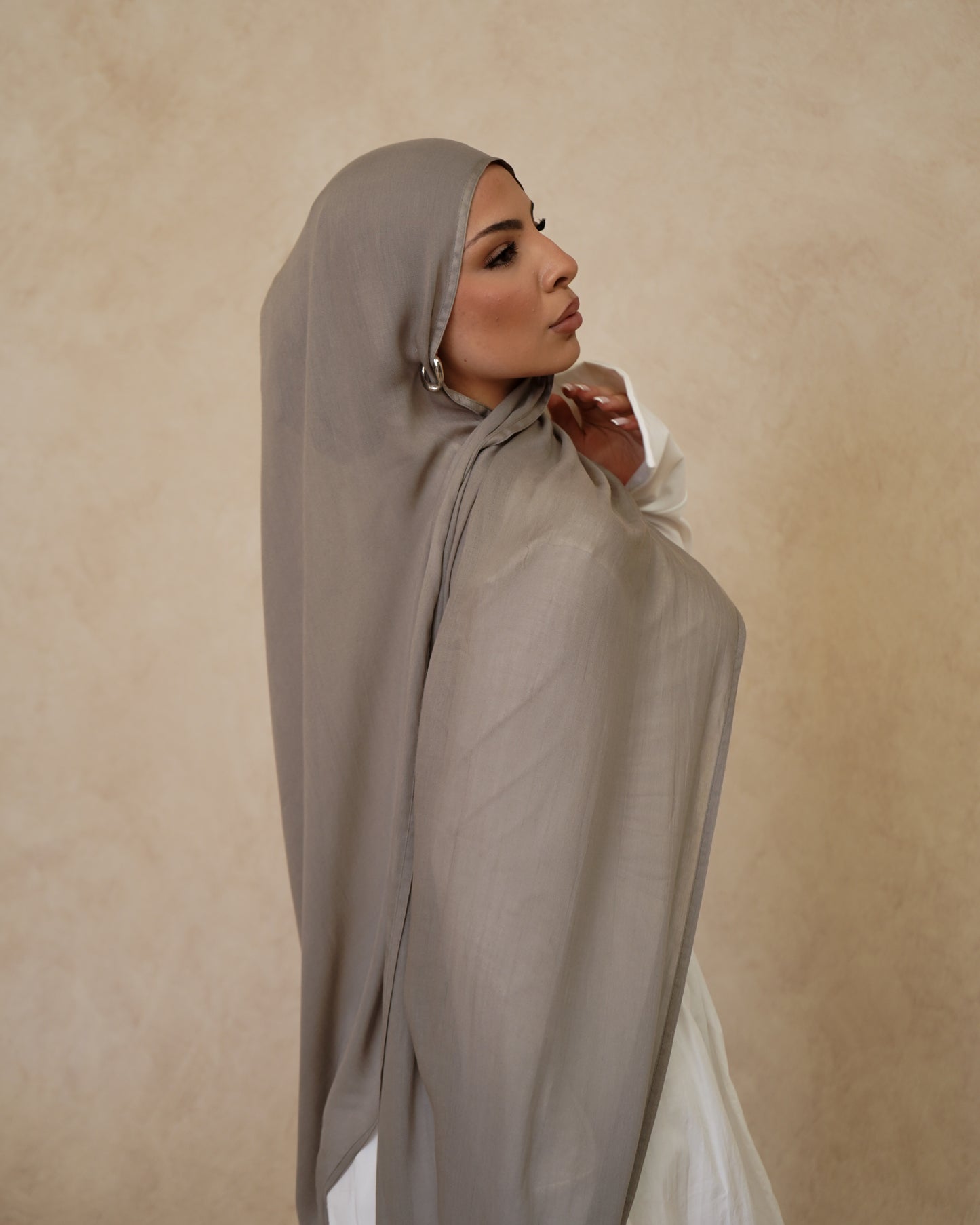Sage Hijab With Matching Under Cap