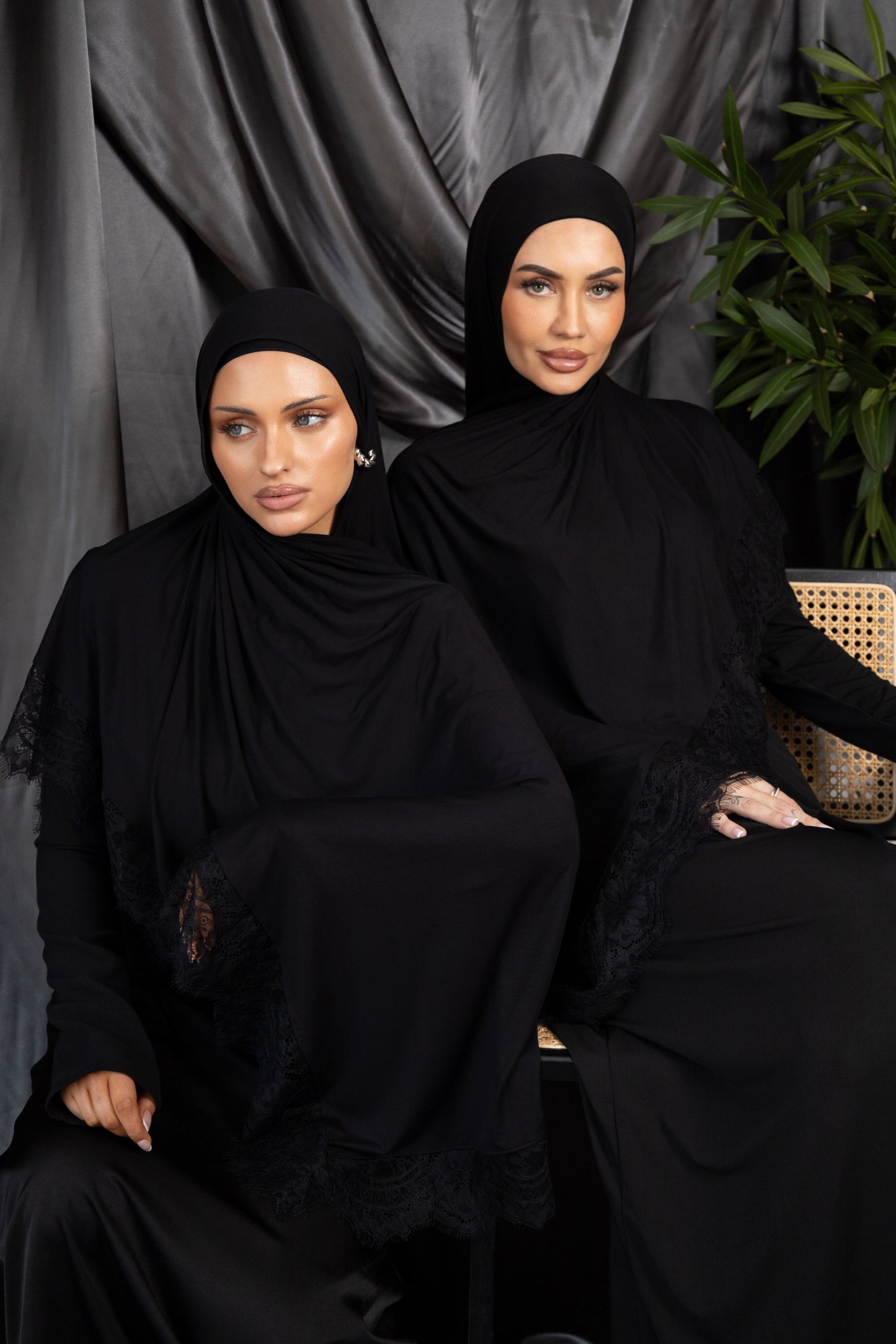Midnight Lace Jersey Set