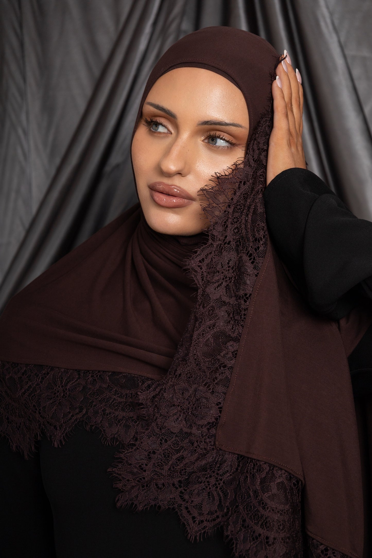 Chocolate Lace Jersey Set