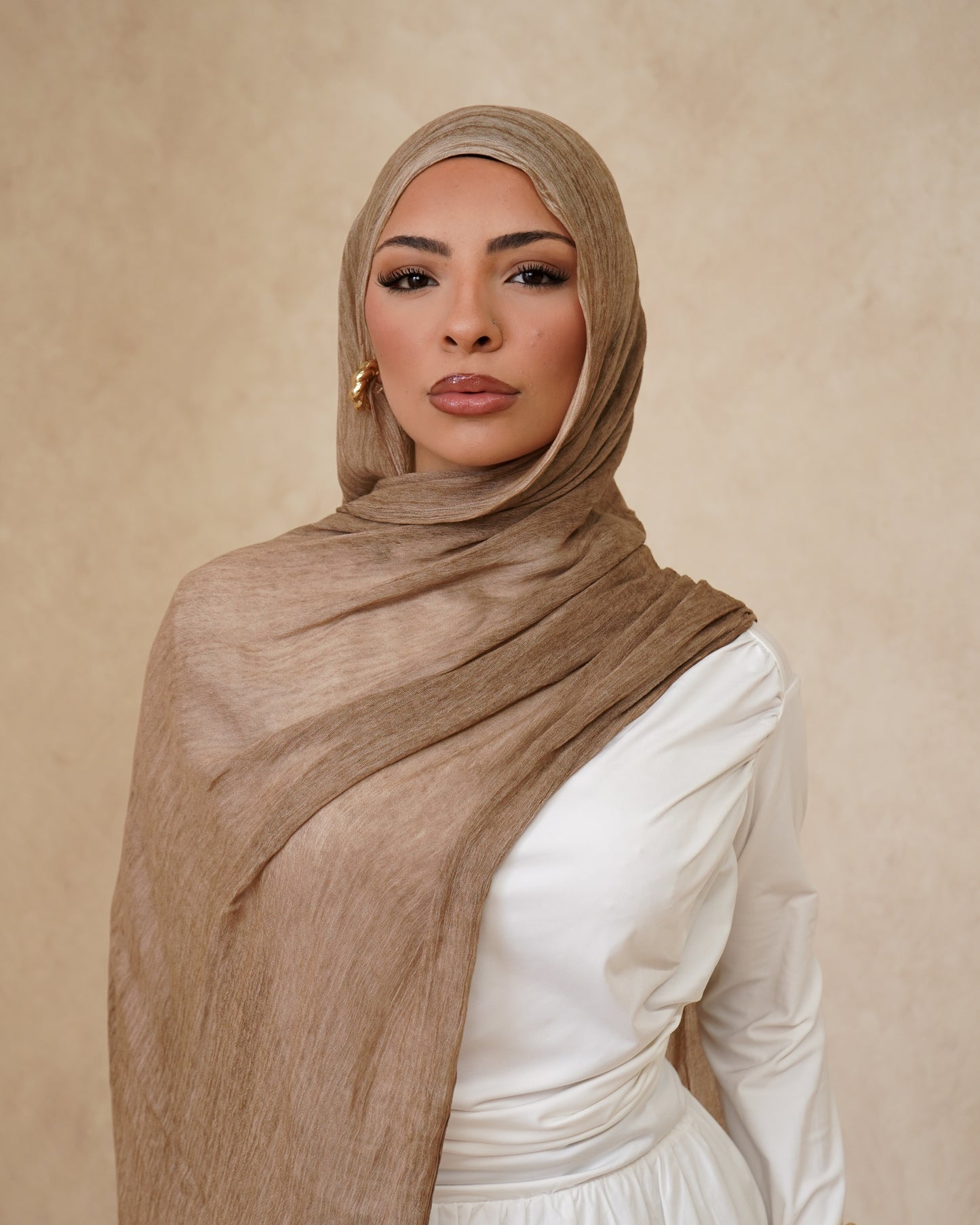 Latte Textured Hijab