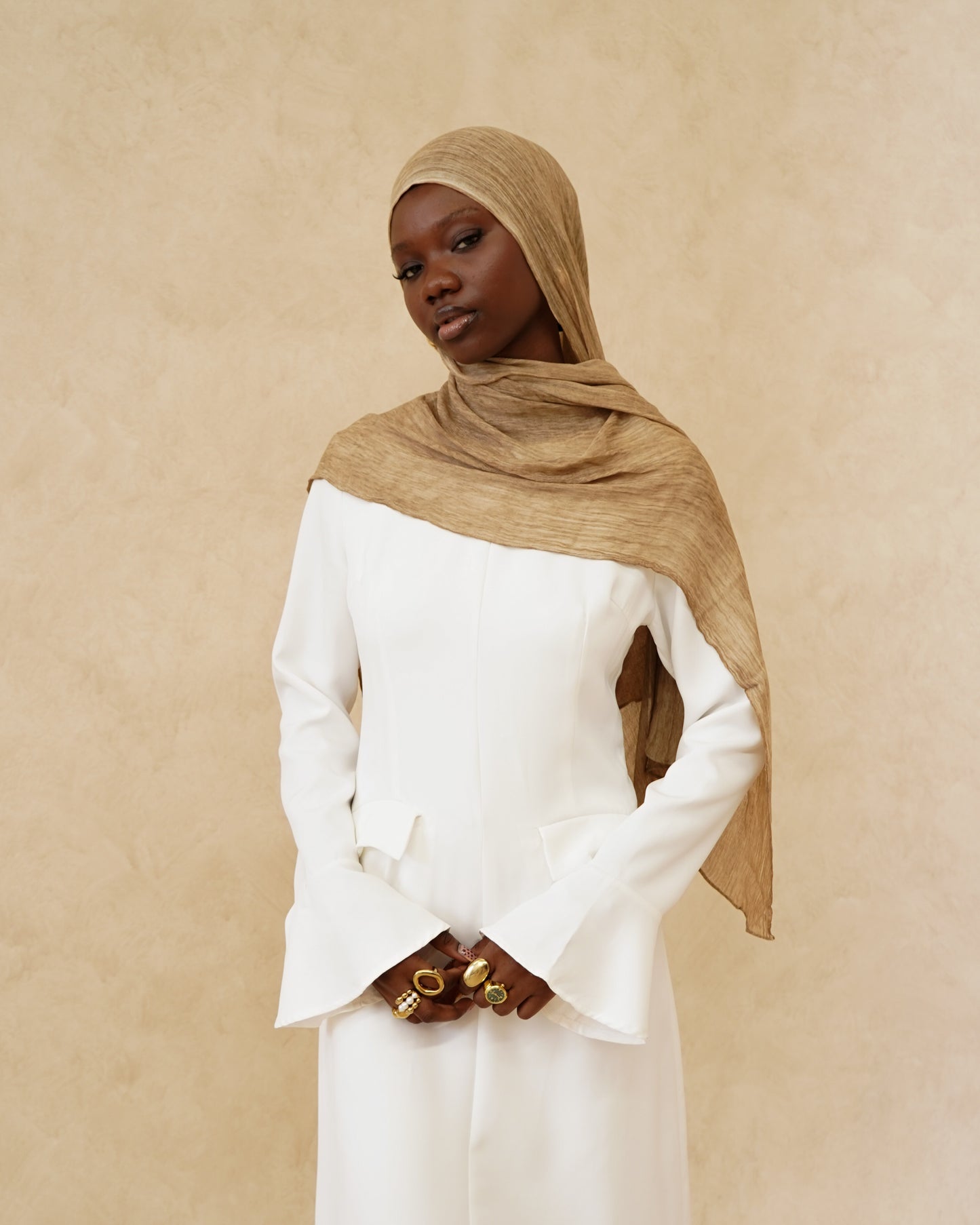 Caramel Textured Hijab