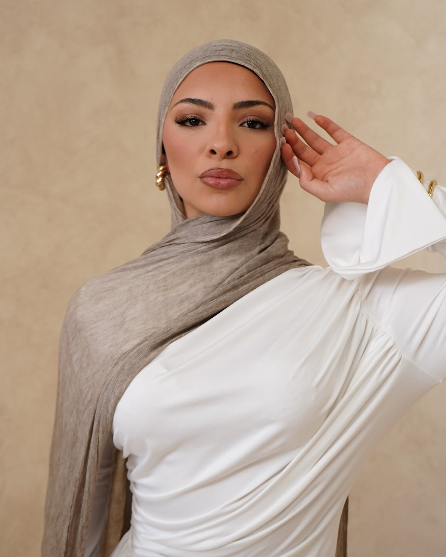 Mushroom Textured Hijab