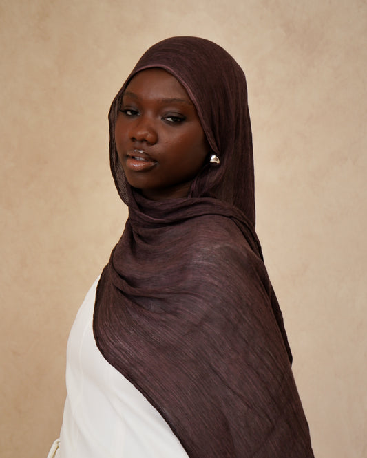 Mulberry Textured Hijab