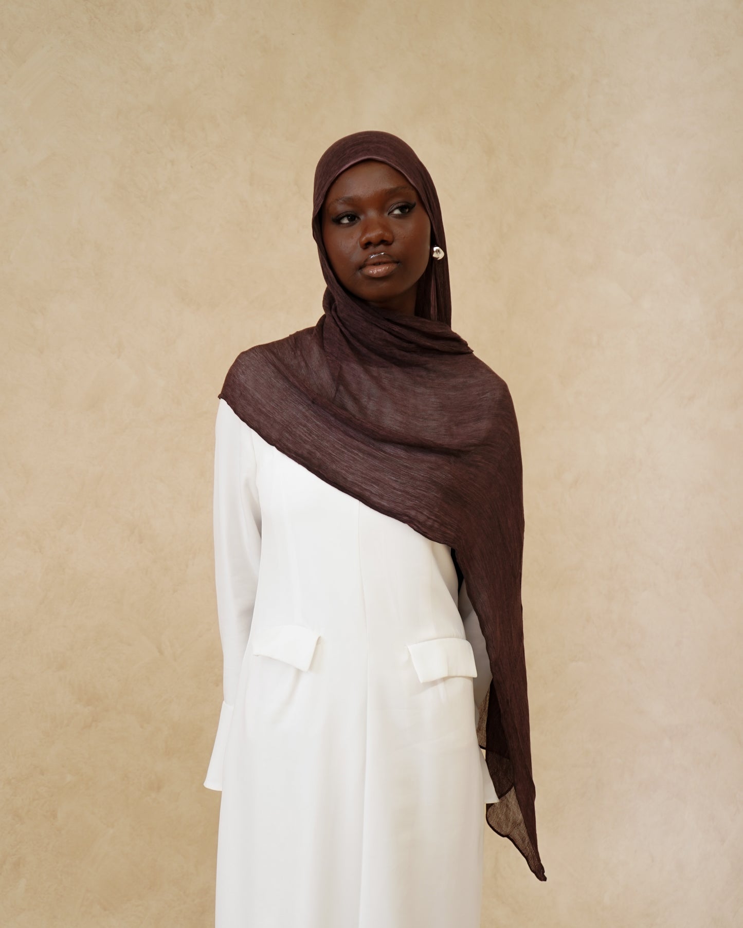 Mulberry Textured Hijab