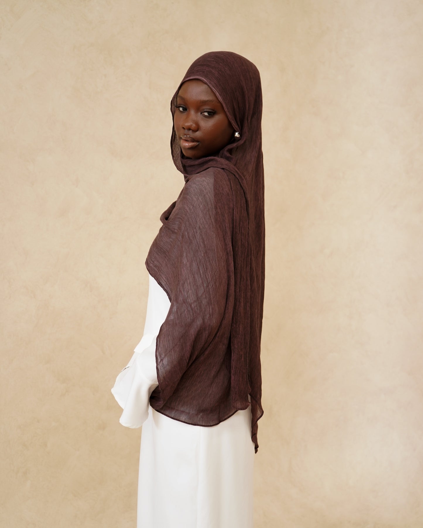 Mulberry Textured Hijab