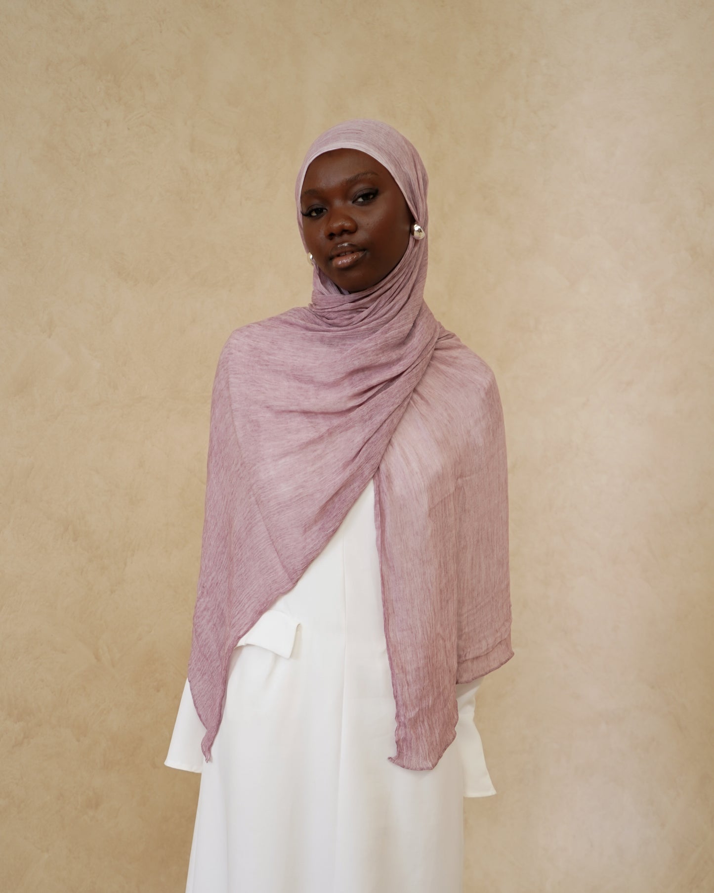 Blush Textured Hijab