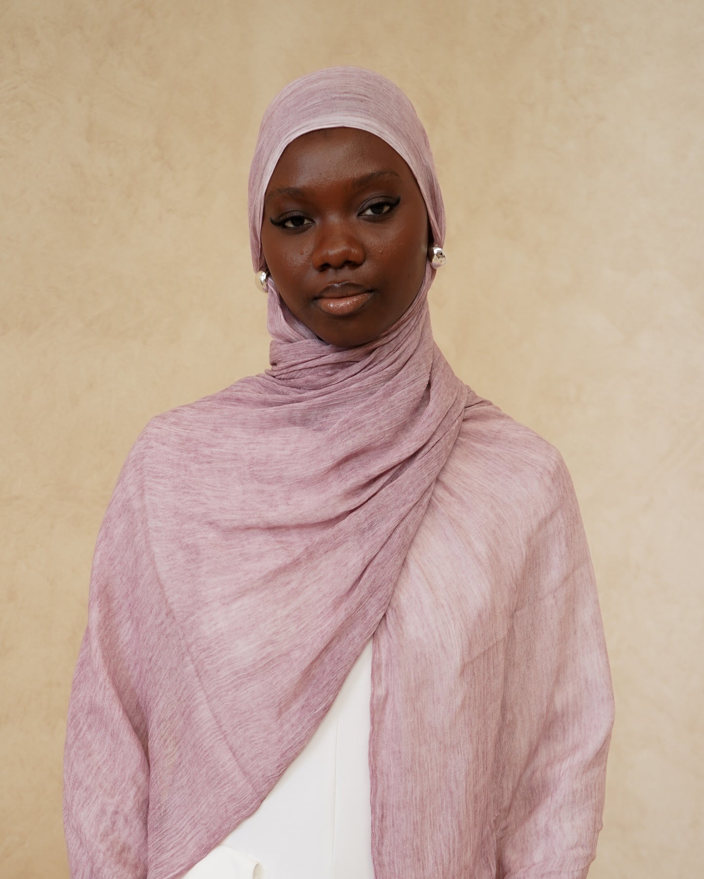 Blush Textured Hijab