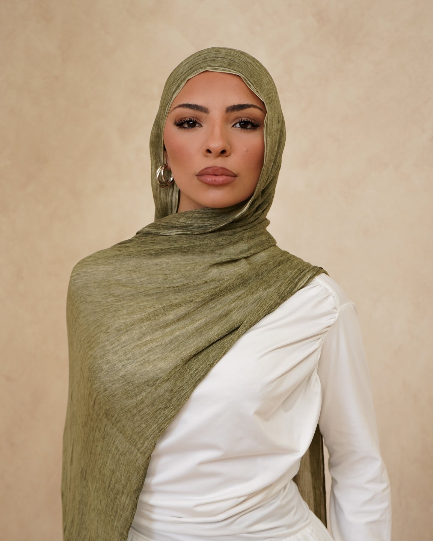 Olive Textured Hijab