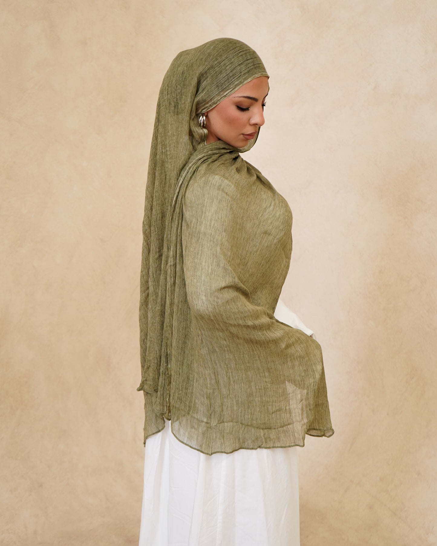 Olive Textured Hijab