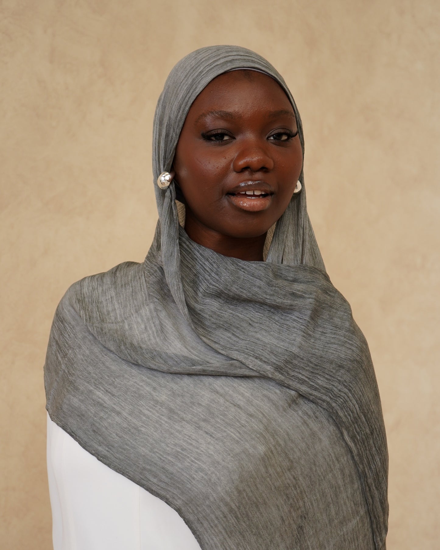 Ash Textured Hijab