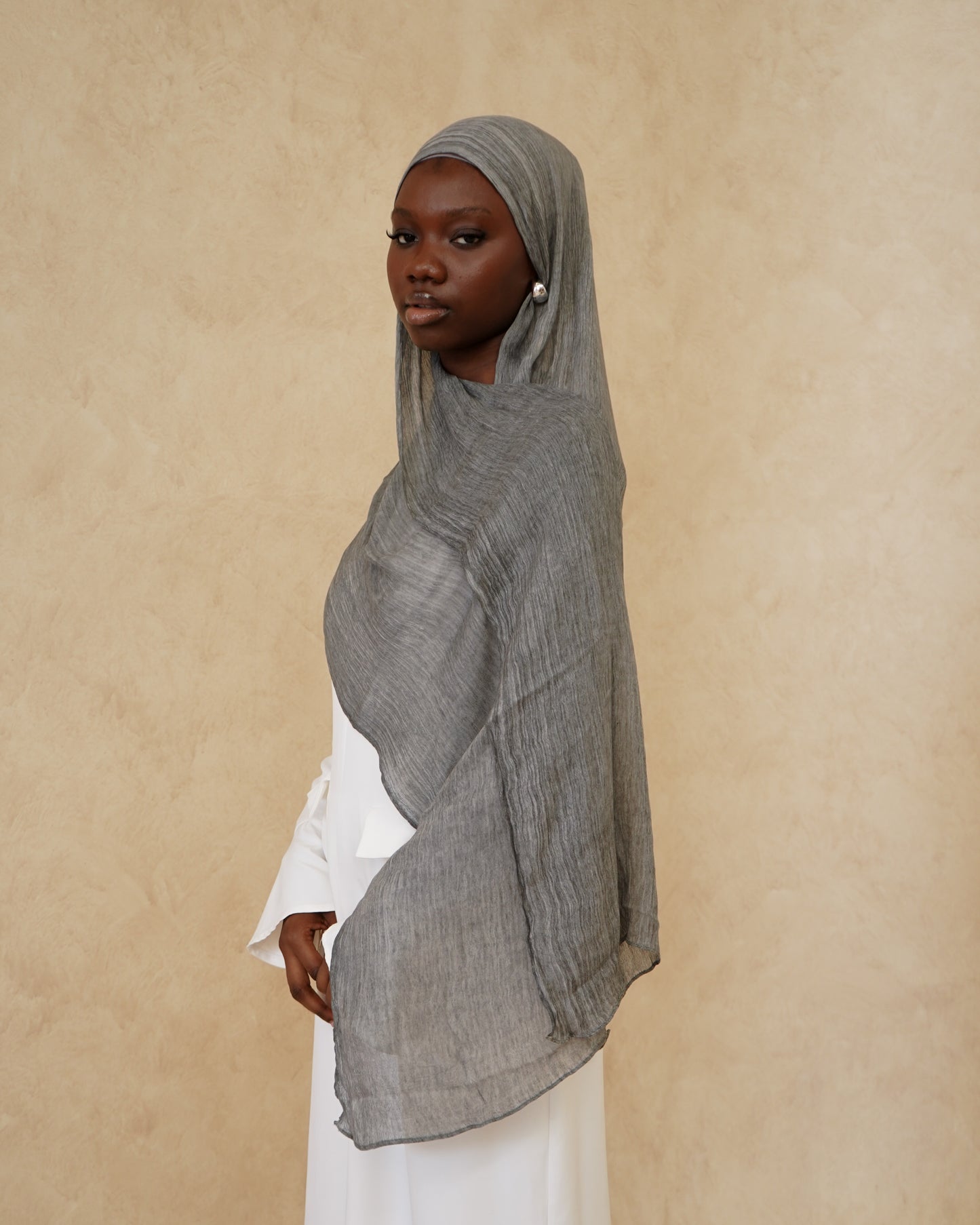Ash Textured Hijab