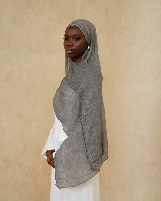 Ash Textured Hijab