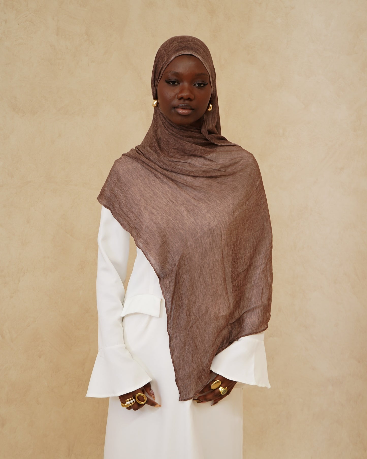 Cinnamon Textured Hijab
