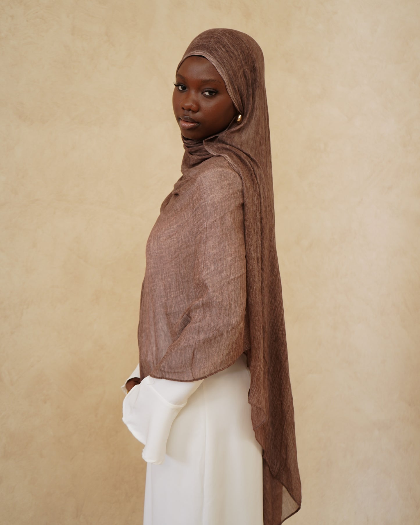 Cinnamon Textured Hijab